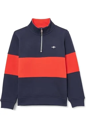 GANT Unisex dziecięca bluza z zamkiem błyskawicznym Color Blocked Shield, , 146-152
