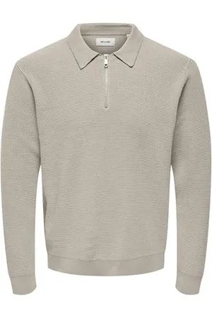 Only & Sons Onsmatteo Ls Zip Polo Noos, , XS
