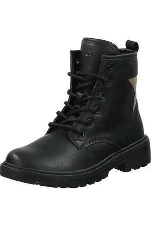 Geox Dziewczęca J Casey Girl G Ankle Boot, Black Platinum, 31 EU