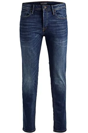 JACK & JONES Mêskie spodnie TIM Straight Legs Slim Fit Flat Front TIM ORIGINAL, Colours: , Größe Jeans:29W / 30L