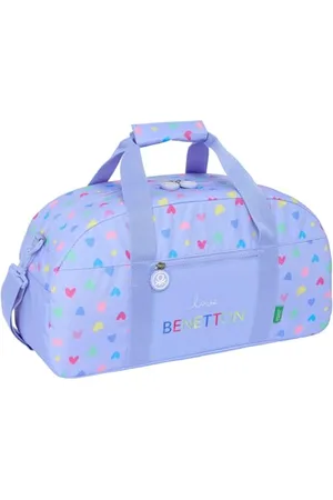 Safta BENETTON LILA - torba sportowa, plecak, idealny dla dzieci w różnym wieku, wygodna i wszechstronna, jakość i wytrzymałość, 50 x 26 x 20 cm, , M, Casual