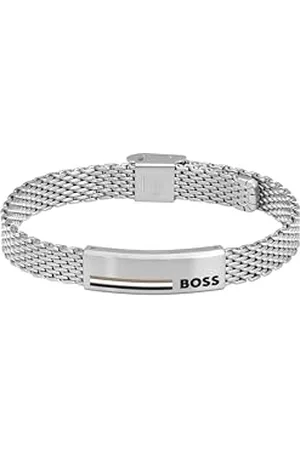 HUGO BOSS Jewelry męska bransoletka łańcuszkowa z kolekcji ALEN ze stali nierdzewnej - 1580611, jeden rozmiar, stal nierdzewna, bez kamieni szlachetnych, One Size, Stal nierdzewna, Bez kamieni szlachetnych