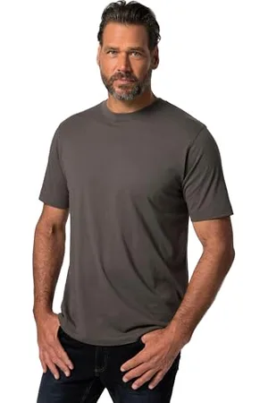 JP 1880 Męski duży rozmiar, duże rozmiary, męska odzież męska, L-8XL, t-shirt, basic, okrągły dekolt, bawełna czesana, do 8XL 702558, , 4XL