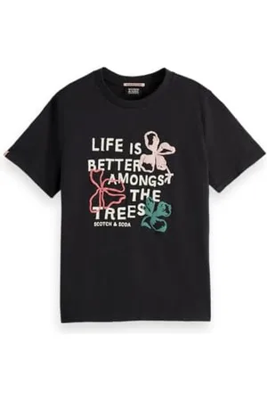 Scotch&Soda Puff Artwork Regular T-Shirt, , XL