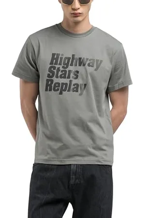 Replay Męski t-shirt o regularnym kroju z bawełny, , XL