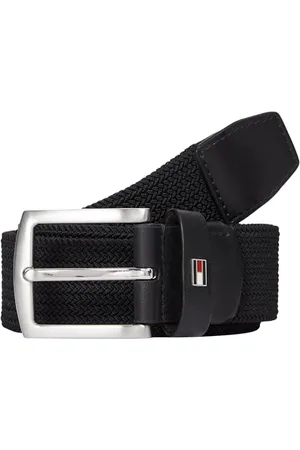 Tommy Hilfiger Męski elastyczny pleciony pasek Denton 3,5 cm, , 80