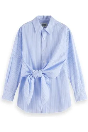 Scotch&Soda Koszula w paski, Sky Blue/White Stripe 905, 34