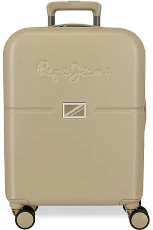 Pepe Jeans Accent Czarna walizka kabinowa 40x55x20 cm Twardy ABS Zintegrowany zamek TSA 37L 2,68 kg 4 Podwójne koła Bagaż ręczny by Joumma Bags, , walizka kabinowa