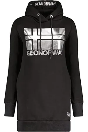 Geographical Norway Fabienne Lady bluza damska z kapturem z kieszeniami kangurka - ciepła bluza z długim rękawem - damska kurtka z kapturem Wiosna Lato Jesień Zima ( S), , S