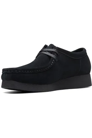 Clarks Originals Wallabee Evo damskie zamszowe czarne buty, , 37 EU