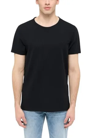 Mustang Allen T-shirt męski, zestaw 2 sztuk, krój Regular Fit, S-3XL, biały, czarny, rozciągliwy, , XL
