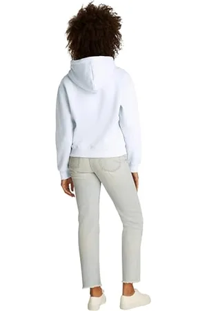 Tommy Hilfiger Damska bluza z kapturem MDRN REG CORP LOGO WW0WW43598, niebieska, XS, , XS
