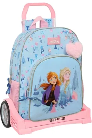 Safta FROZEN ICE MAGIC Plecak szkolny 180, ergonomiczny plecy, z wózkiem Evolution, idealny dla dzieci w różnym wieku, wygodny i wszechstronny, jakość i wytrzymałość, 33 x 14 x 42 cm,