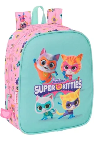 Safta SUPERKITTIES plecak dziecięcy, plecak dziecięcy, plecak szkolny, odpowiedni do samochodu, idealny do przedszkola, wygodny i wszechstronny, jakość i wytrzymałość, 22 x 10 x 27 cm
