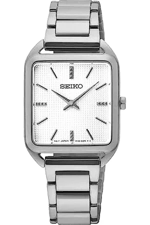 Seiko Damski analogowy zegarek kwarcowy z bransoletką ze stali nierdzewnej SWR073P1, , bransoletka