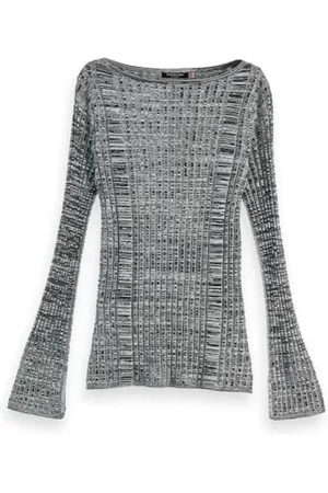 Scotch&Soda Prążkowany sweter z dzianiny, , XS