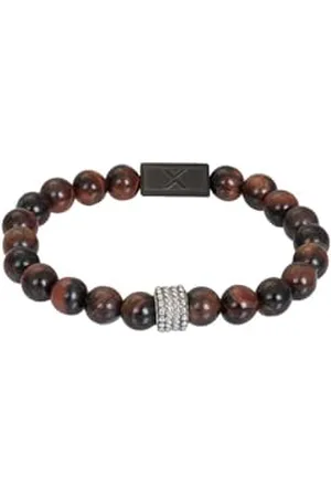 Ixxxi Men Perlenarmband Lee mattes Silber | M