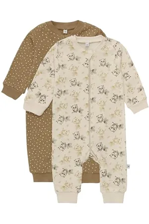 Pippi Nightsuit-Zipper (2-Pack) Śpioszki dla niemowląt i małych dzieci, wielokolorowe, 62, 62