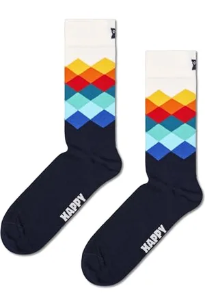 Happy Socks Kolorowe i zabawne skarpetki Faded Diamond Sock Rozmiar 41-46