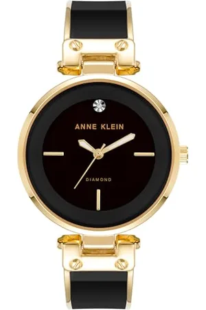 Anne Klein Damski zegarek z oryginalną bransoletą z diamentową tarczą, AK/1414