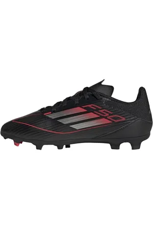 adidas Uniseks - dzieci F50 LEAGUE Football boots FG/MG Kids, Core Black/Iron Metallic/Lucid Red, 36 EU