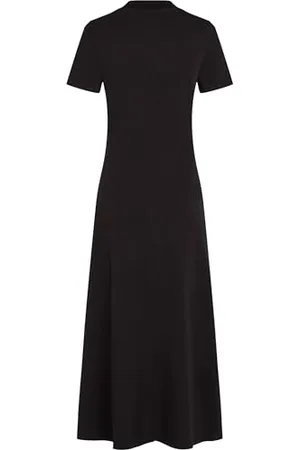 Tommy Hilfiger Damska nowoczesna sukienka MIDI F&F WW0WW44547, czarna, XS, , XS