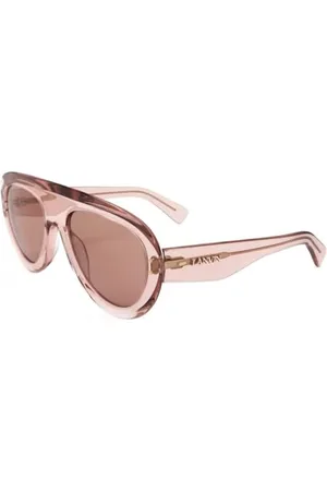 Lanvin Unisex LNV666S okulary przeciwsłoneczne, 651 przezroczyste różowe, 57, , 57