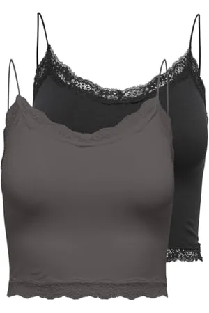 ONLY Damski top na ramiączkach (2 sztuki), , S