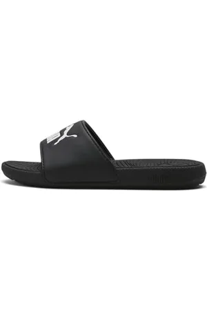 PUMA Cool CAT 2.0 PS Slide Sandal, czarno-białe, 2 UK dziecko, Czarna , biała , 2 UK
