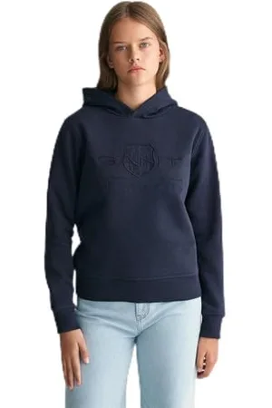 GANT Tonal AS Hoodie Bluza z kapturem, Evening Blue, 170 Dzieci Unisex, , 170