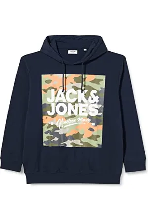 JACK & JONES Męska bluza z kapturem Jjpete Shape Sweat Hood Ps, , 3XL