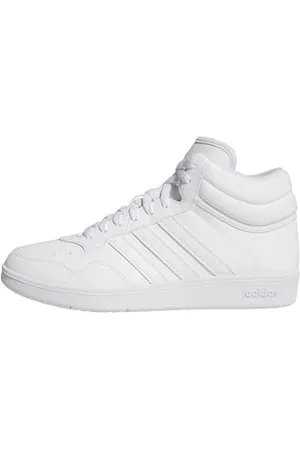 adidas Uniseks HOOPS 4.0 MID SHOES, Cloud White/Cloud White/Core Black, 49 1/3 EU