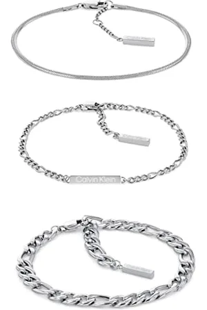 Calvin Klein Damska bransoletka łańcuszkowa z kolekcji LINKED - 35700003, Jeden rozmiar, Stal nierdzewna, Bez kamieni szlachetnych