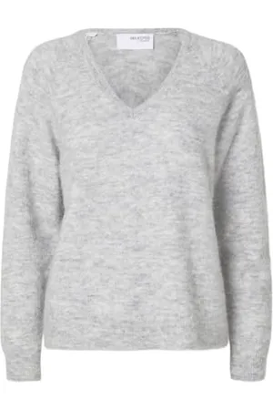 SELECTED SLFLULU New LS Knit V-Neck B NOOS, , S