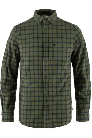 Fjällräven 82979-625-534 Övik Flanelowy T-shirt M Koszula męska Laurel Green-Indigo Blue, rozmiar XXL, , XXL