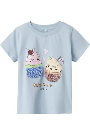 NAME IT Nmfbethany Nreg Ss Top Box dla dziewczynek, , 80