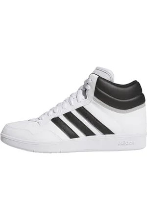adidas Uniseks HOOPS 4.0 MID SHOES, Cloud White/Core Black/Grey Two, 36 EU