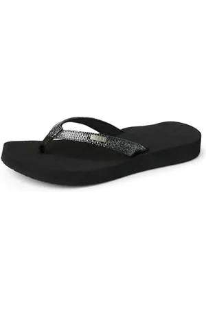 Reef Sandały damskie Star Cushion Sassy, czarny/srebrny, 40 EU