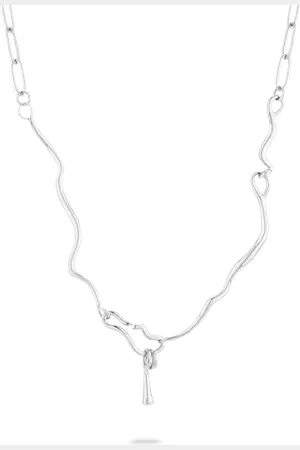 liebeskind LJ-1670-N-45 naszyjnik ze stali nierdzewnej w kolorze srebrnym, 45 cm, Stal nierdzewna, Bez kamieni szlachetnych
