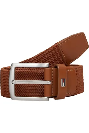 Tommy Hilfiger Męski elastyczny pleciony pasek Denton 3,5 cm, , 80