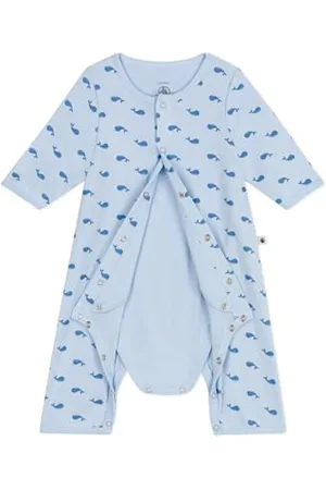 Petit Bateau Unisex Baby Bodyjama, , 0-3 miesięcy