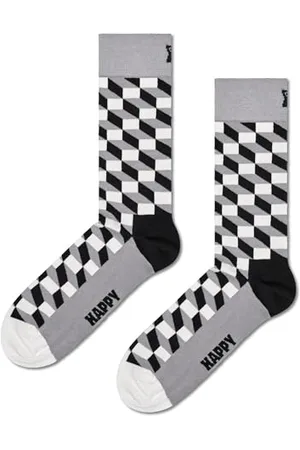 Happy Socks Kolorowe i zabawne skarpetki Filled Optic Sock Rozmiar 41-46