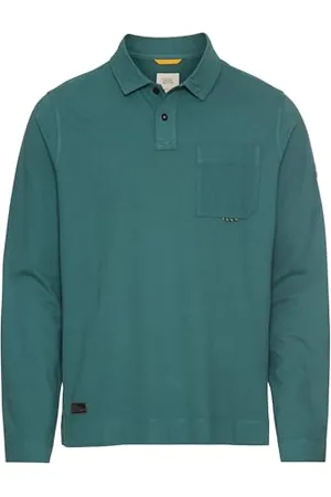 Camel Active Męska koszulka polo z długim rękawem z czystej bawełny, , 3XL