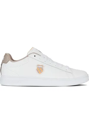 K-Swiss Męskie buty sportowe Court Shield II, WHT/Taupe/JURASC GLD, 40 EU, , 40 EU