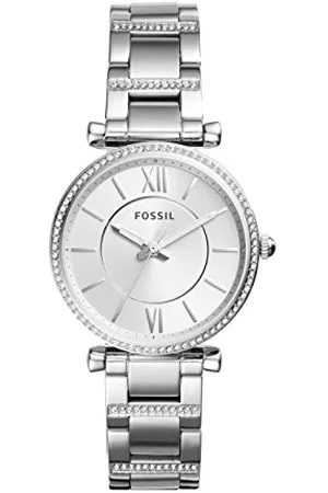 Fossil Kobiety Carlie Zegarek, Srebrny, Ø 35 mm