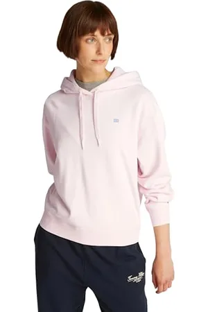 Tommy Hilfiger Damska bluza z kapturem REG CONTRAST FLAG WW0WW45979, różowa, XXL, , XXL