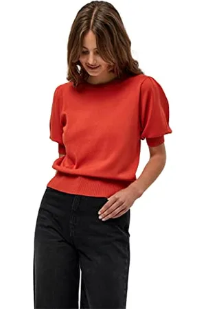 Minus 33 T-shirt damski Liva Knit Tee, czerwony (Lipstick Red), XXL