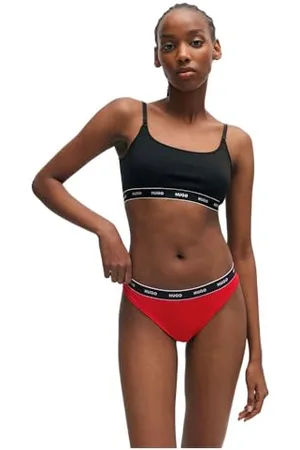 HUGO BOSS Thong Stripe PYP Lina, , XXL Damski, Jasny Red620, XXL