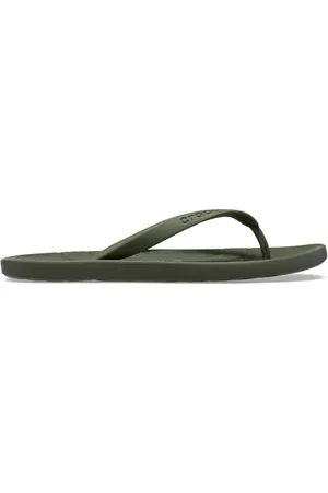 Crocs Klapki dla dorosłych unisex, Zielony wojskowy, 12 UK