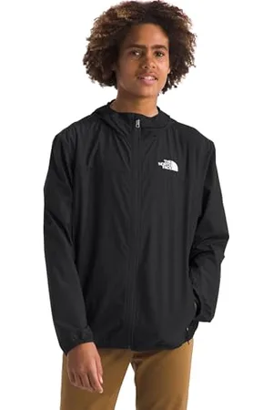 The North Face Chłopcy Never Stop Hooded Windwall Kurtka Black 140